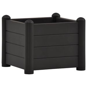 vidaXL Upph&ouml;jd odlingsl&aring;da PP antracit 43x43x35 cm