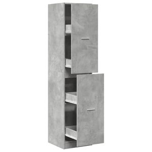 vidaXL Apotekssk&aring;p betonggr&aring; 40x41x174,5 cm konstruerat tr&auml;