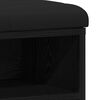 vidaXL Skobänk med lagring Svart 80 x 30 x 48 cm Konstruerat trä
