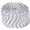 vidaXL B&aring;tlina fl&auml;tad 8 mm x 250 m polyester vit