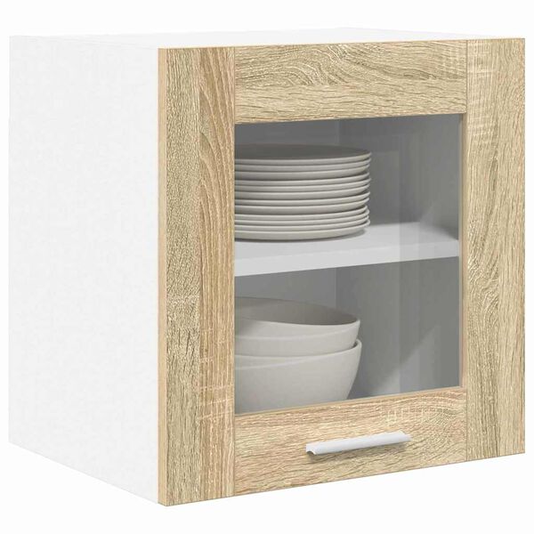 vidaXL H&auml;ngande sk&aring;p 2 pcs Sonoma-ek 40 x 31 x 40 cm Konstruerat tr&auml;