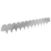 vidaXL Kant f&ouml;r gr&auml;smatta 20 pcs 103 x 15 cm St&aring;l Silver