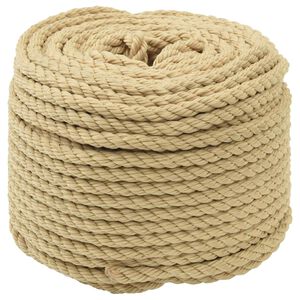 vidaXL B&aring;tsn&ouml;re 8 mm 25 m Naturlig