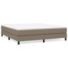 vidaXL Boxspring-s&auml;ngram taupe 180x200 cm tyg