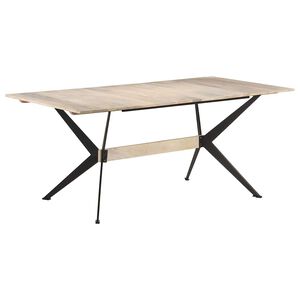 vidaXL Matbord 180x90x76 cm massivt mangotr&auml;