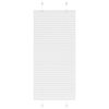 vidaXL Plisserad persienn vit 60x100cm tyg bredd 59,4cm polyester
