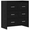 vidaXL Sideboard Svart ek 75 x 33 x 80 cm Konstruerat tr&auml;