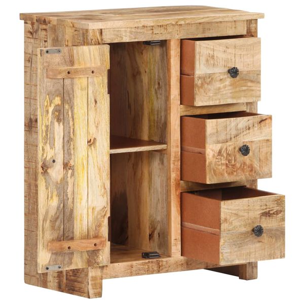 vidaXL Sk&auml;nk 59x35x75 cm grovt mangotr&auml;