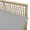 vidaXL Trädgård Stol 2 pcs Beige 53 x 60 x 85cm konstrotting