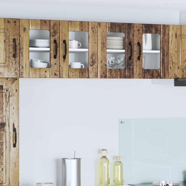 vidaXL K&ouml;kssk&aring;p 2 pcs Gammalt tr&auml; 60 x 31 x 40 cm Konstruerat tr&auml;