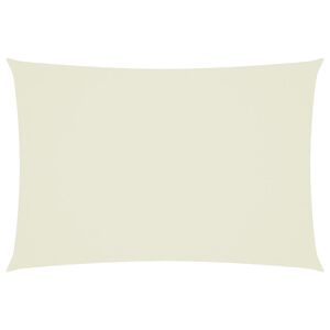 vidaXL Solsegel oxfordtyg rektangul&auml;rt 3x5 m gr&auml;ddvit
