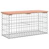 vidaXL Tr&auml;dg&aring;rdsb&auml;nk gabion-design 83x31,5x42 cm massivt douglastr&auml;
