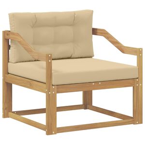 vidaXL Utomhus Mellansoffa Polyester Vit