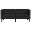 vidaXL Soffa Svart 174 x 74,5 x 70,5 cm PVC