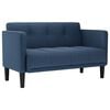 vidaXL Loveseat soffa bl&aring; 111 cm tyg