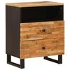 vidaXL S&auml;ngsk&aring;p Brun 50 x 33 x 62 cm Massivt mangotr&auml;