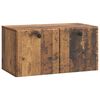vidaXL V&auml;ggmonterad TV-b&auml;nk 59,5 x 31 x 30 cm Gammalt tr&auml;
