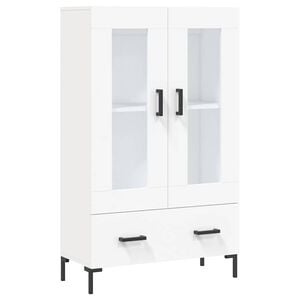 vidaXL H&ouml;gsk&aring;p vit 69,5x31x115 cm konstruerat tr&auml;