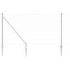 vidaXL St&auml;ngselstolpe Silver 100 x 1,2 m (25 mm n&auml;t) St&aring;l