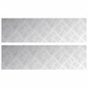 vidaXL Trappsteg Rektangul&auml;r 2 pcs Silver 70 x 20 cm Aluminium