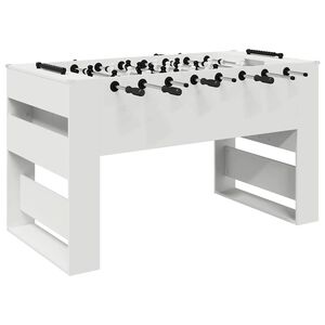 vidaXL Foosballbord Vit 146,5 x 74 x 85 cm Konstruerat tr&auml;
