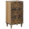 vidaXL Sideboard Brun 40 x 33,5 x 75 cm Massivt mangotr&auml;