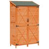 vidaXL Tr&auml;dg&aring;rdshus Brun 106 x 56 x 176,5 cm Massivt Furu