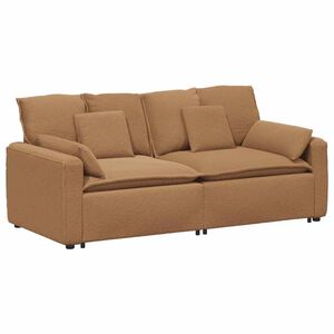 vidaXL Modulsoffa med dynor beige