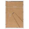 vidaXL Fotoramar 5 st för bord vit 13x18 cm MDF