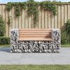vidaXL Tr&auml;dg&aring;rdsb&auml;nk gabion-design 143x71x65,5 cm massivt douglastr&auml;