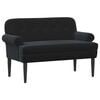vidaXL Loveseat med knapprapport Svart 120 x 66 x 78 cm Sammet (V)