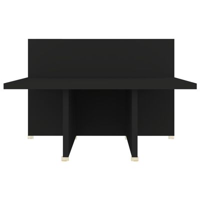vidaXL Soffbord svart 111,5x50x33 cm konstruerat trä