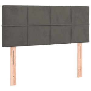 vidaXL S&auml;nggavel m&ouml;rkgr&aring; 80x5x78/88 cm sammet