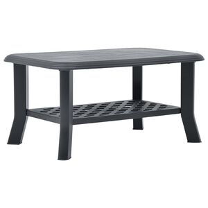 vidaXL Soffbord antracit 90x60x46 cm plast