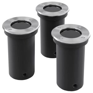 Markbelysning rund 3-pack
