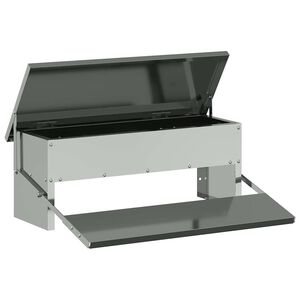 vidaXL Kyckling Trampmatare Silver 48,5 x 39,5 x 19 cm 5 kg