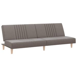 vidaXL B&auml;ddsoffa taupe tyg