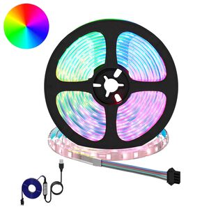 vidaXL LED Band 2 st Svart och Transparent Koppar och plast