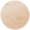 vidaXL Bordsskiva rund &Oslash;80x3 cm massiv furu