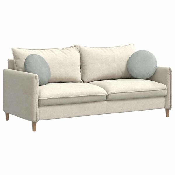 vidaXL Sittkuddar 2 pcs Ljusgr&aring; &Oslash; 40 x 13 cm Sammet