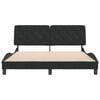 vidaXL Bed Frame without Mattress Black 160x200 cm Velvet