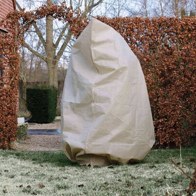 Nature Täckduk fleece med blixtlås 70 g/m² beige 2x1,5x1,5 m