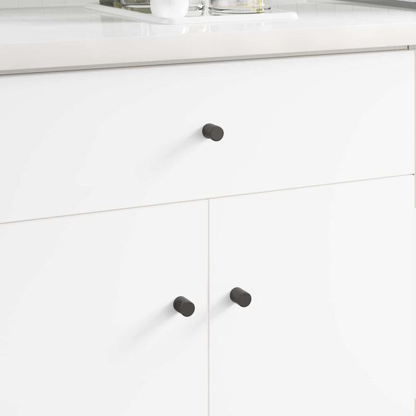 vidaXL Sk&aring;psknopp 1011 pcs Svart J&auml;rn