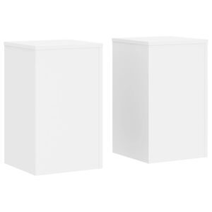 vidaXL V&auml;xtst&auml;ll 2 st vit 30x30x50 cm konstruerat tr&auml;