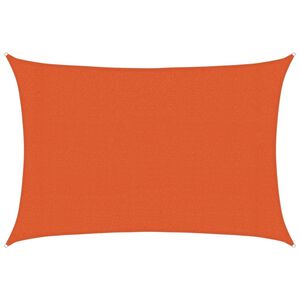 vidaXL Solsegel 160 g/m&sup2; orange 3x4 m HDPE