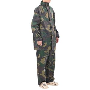 Regnst&auml;ll med Huva Herrar Tv&aring;delat Camouflage XL