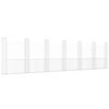 vidaXL U-formad Gabionkorg med 7 stolpar järn 740x20x200 cm