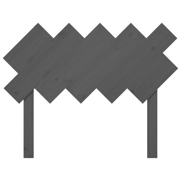 vidaXL S&auml;nggavel gr&aring; 104x3x80,5 cm massiv furu