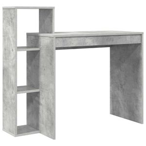 vidaXL Skrivbord Betonggr&aring; Konstruerat tr&auml; 100 x 40 x 90 cm