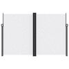 vidaXL Inf&auml;llbar sidomarkis vit 220x1200 cm